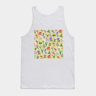 Genshin Impact Flowers Print (Beige) Tank Top